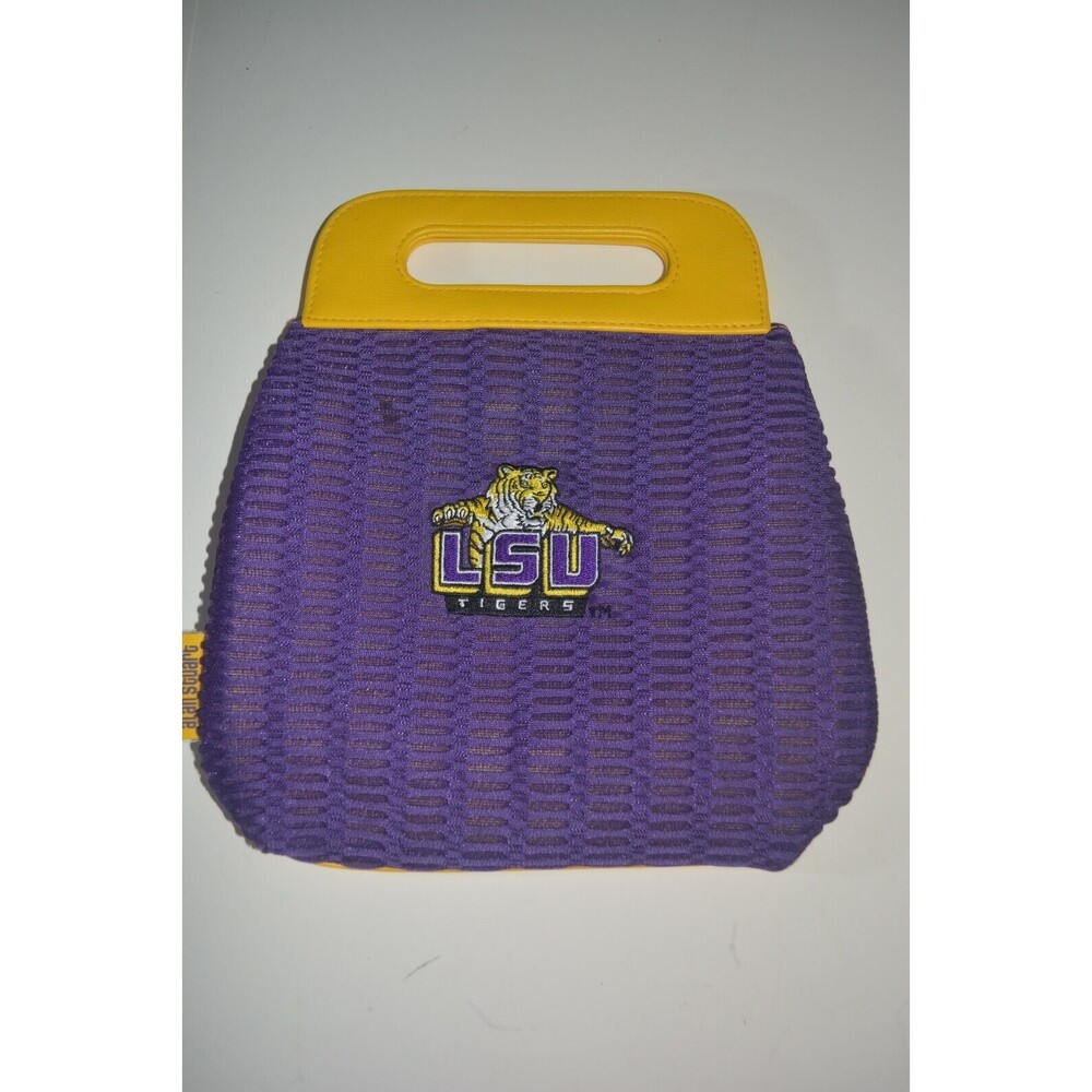 LSU Tigers Small Mesh Purse/Handbag With Embroidered Logo